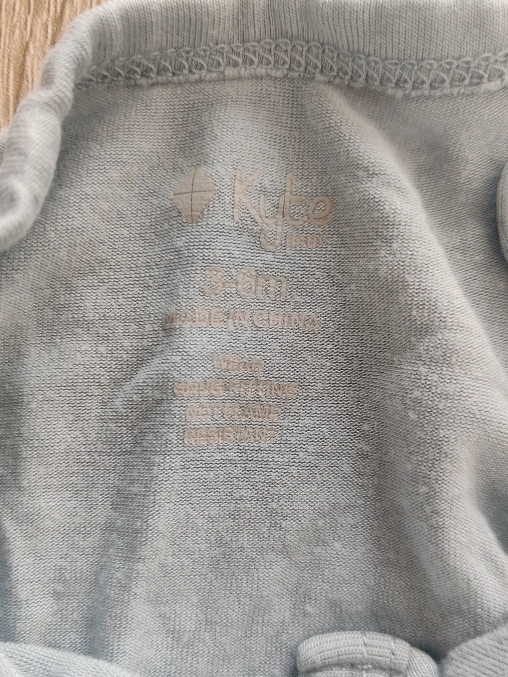 Kyte BABY Light Blue/Gray Infant Bodysuit Romper Size 3-6mo